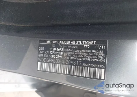 2012 Mercedes-Benz C 300 Luxury 4Matic/Sport 4Matic z USA, uszkodzony, nr VIN WDDGF8BBXCR209813